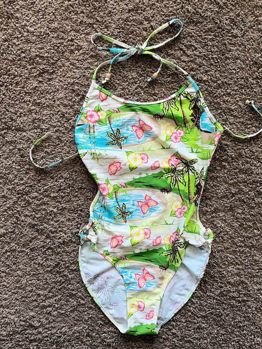 Women’s Tropical One-Piece Swimsuit